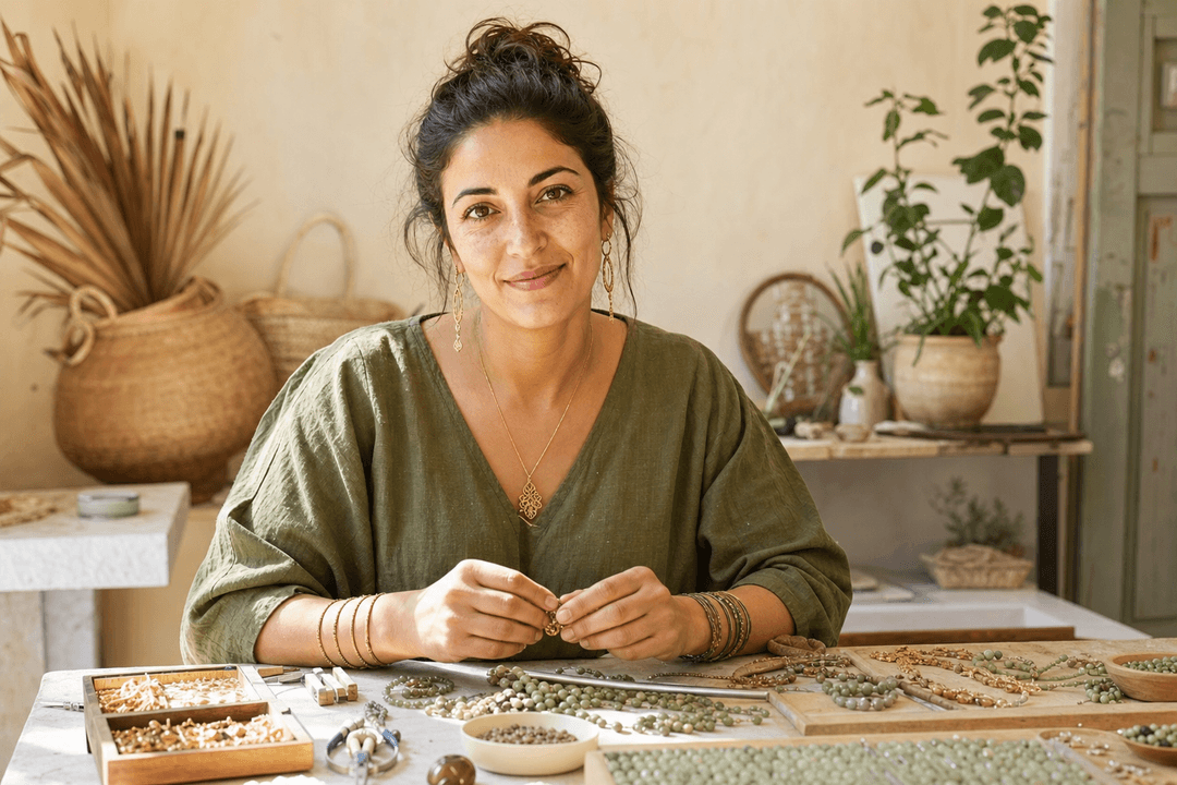 Leïla, artisan perlier à Tunis